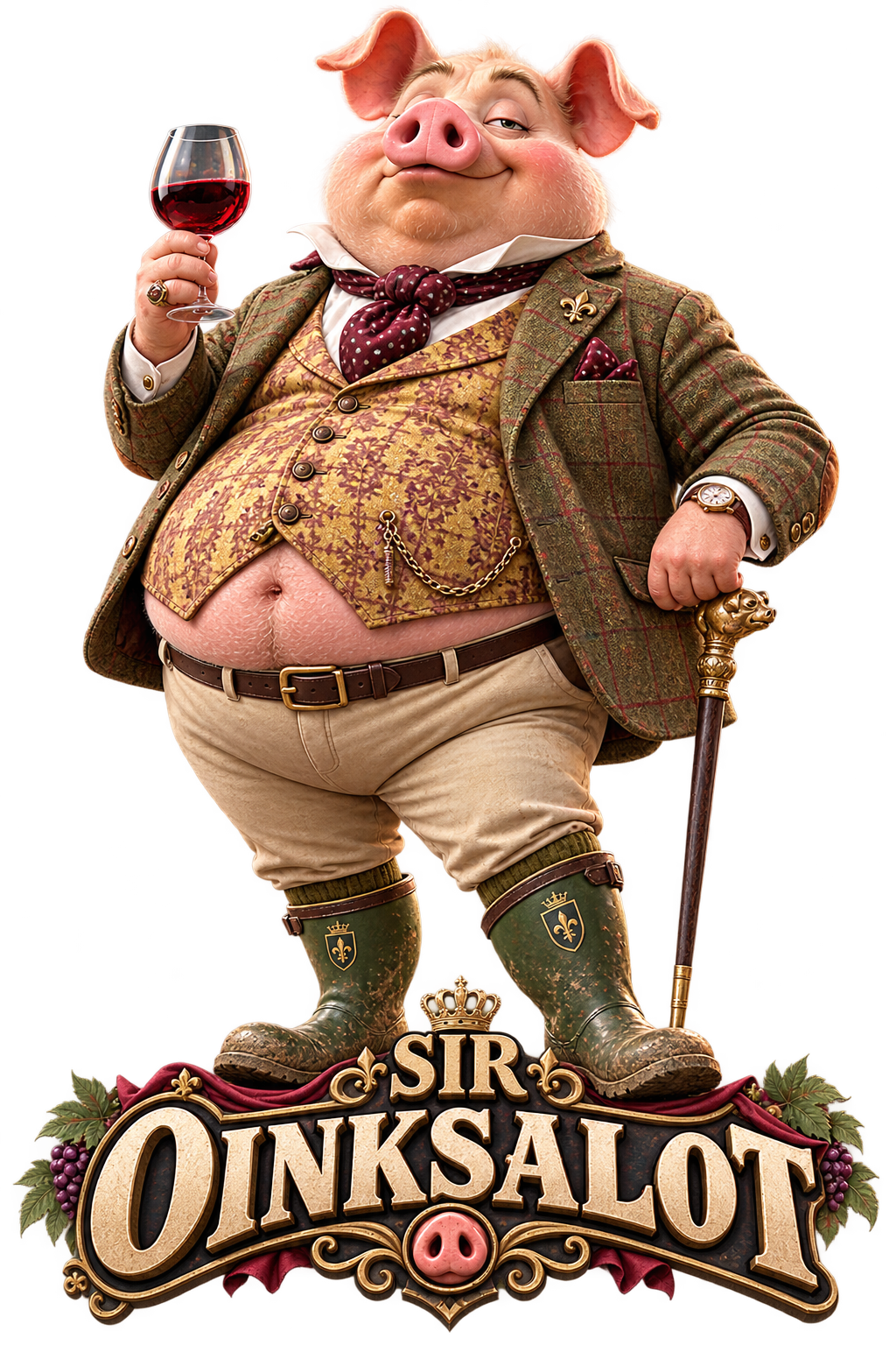 Sir Oinksalot character art